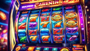 BMW Casino slot game reels displayed on a mobile phone screen